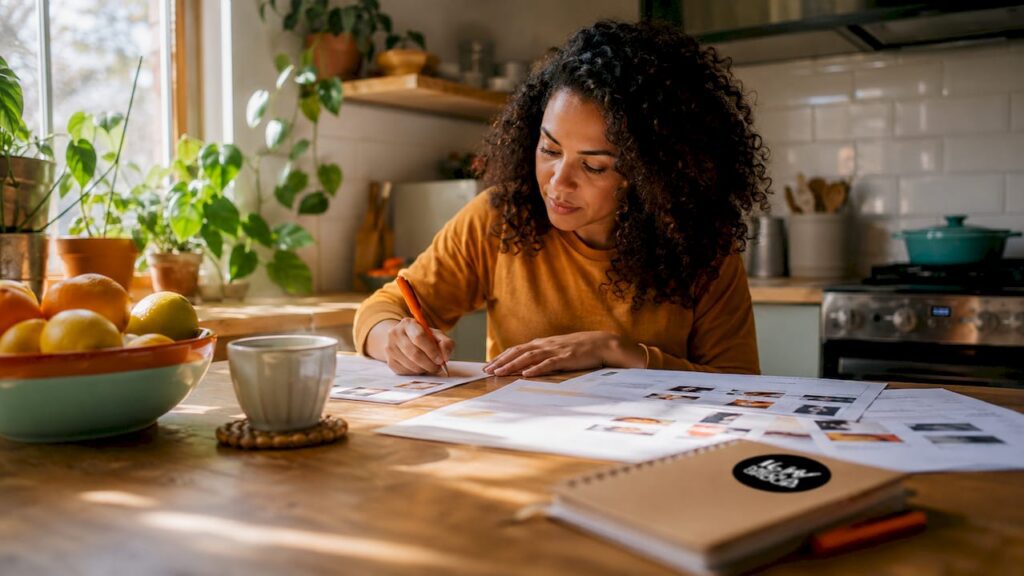 Marketing strategist working on brand positioning