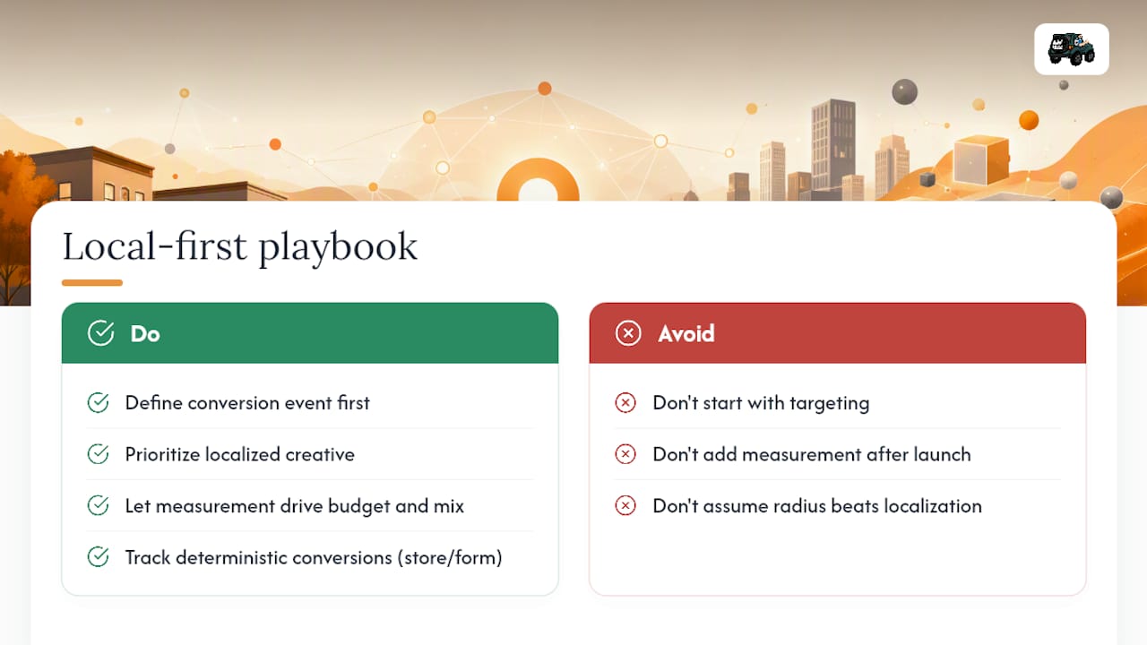 The Local-First Playbook Most Advertisers Skip — overview diagram